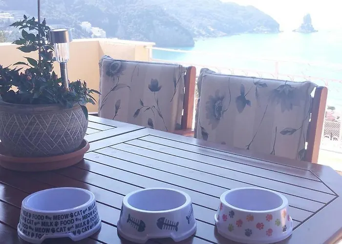 شقة Natalia B With Panoramic Sea Views Of Agios Gordios Bay