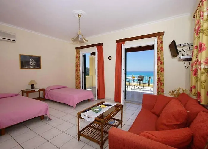 Natalia B With Panoramic Sea Views Of Agios Gordios Bay *
