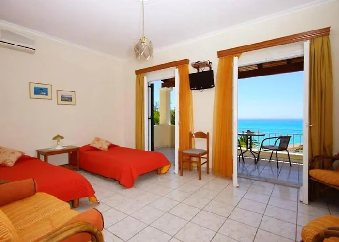 شقة Natalia B With Panoramic Sea Views Of Agios Gordios Bay