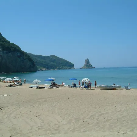 Natalia B With Panoramic Sea Views Of Agios Gordios Bay Apartmán