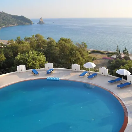 Natalia B With Panoramic Sea Views Of Agios Gordios Bay Apartmán